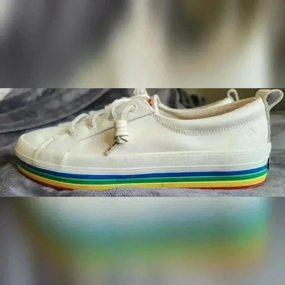 Sperry Pride Crest Vibe Platform Sneaker, size 7.5 - Picture 4 of 11